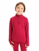 Tricou pentru copii Icebreaker  K 260 Tech LS Half Zip Cherry