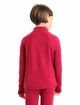 Tricou pentru copii Icebreaker  K 260 Tech LS Half Zip Cherry