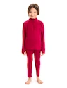 Tricou pentru copii Icebreaker  K 260 Tech LS Half Zip Cherry 4