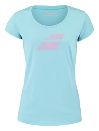 Tricou pentru femei Babolat Exercise Flag Tee Women Angel Blue