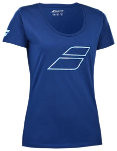 Tricou pentru femei Babolat  Exercise Flag Tee Women Sodalite Blue