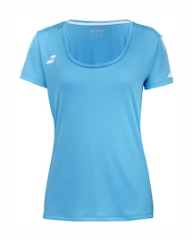 Tricou pentru femei Babolat Play Cap Sleeve Top Women Cyan Blue