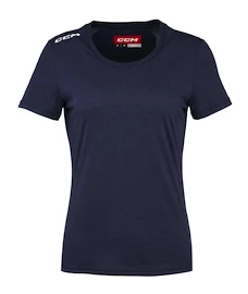 Tricou pentru femei CCM Crew Neck SS TEE True Navy