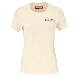 Tricou pentru femei CCM Vintage Fall SS Tee Unbleached