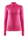 Tricou pentru femei Craft  Core Dry Active Comfort Zip Pink