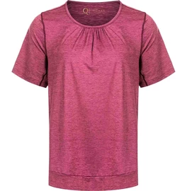 Tricou pentru femei Endurance Q Bree Melange SS Tee Wine