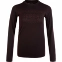 Tricou pentru femei Endurance  Yalia Seamless Wool Print LS Baselayer Dark Purple