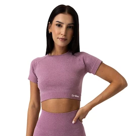 Tricou pentru femei GymBeam FLO CropTop Violet