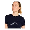 Tricou pentru femei Icebreaker Merino 150 Tech Lite SS T South Const Midnight Navy