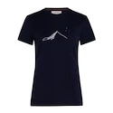 Tricou pentru femei Icebreaker Merino 150 Tech Lite SS T South Const Midnight Navy