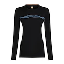 Tricou pentru femei Icebreaker Merino 200 Oasis LS Crewe Mountain Pulse Black