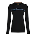 Tricou pentru femei Icebreaker Merino 200 Oasis LS Crewe Mountain Pulse Black L