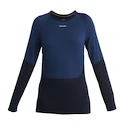 Tricou pentru femei Icebreaker Merino 200 Sonebula LS Crewe Mid Navy/Royal Navy/Snow/Cb M