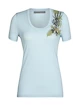 Tricou pentru femei Icebreaker  Tech Lite II SS Scoop Tee Fabulous Fer Haze L