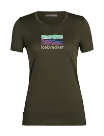 Tricou pentru femei Icebreaker Tech Lite II SS Tee Trailhead Loden