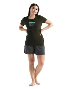 Tricou pentru femei Icebreaker  Tech Lite II SS Tee Trailhead Loden M