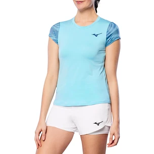 Tricou pentru femei Mizuno  Charge Printed Tee  Blue Glow