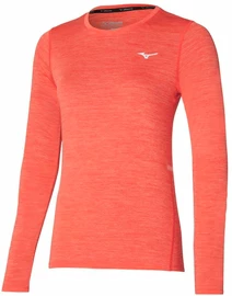 Tricou pentru femei Mizuno Impulse Core LS Tee Living Coral