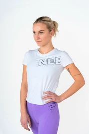 Tricou pentru femei Nebbia FIT Activewear Functional T-shirt with Short Sleeves white