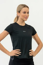 Tricou pentru femei Nebbia FIT Activewear T-Shirt “Airy” with Reflective Logo black