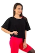 Tricou pentru femei Nebbia  Organic Cotton Loose Fit “The Minimalist” Crop Top 417 black XS/S