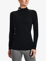 Tricou pentru femei Under Armour ColdGear Authentics Mockneck-BLK