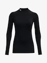 Tricou pentru femei Under Armour ColdGear Authentics Mockneck-BLK