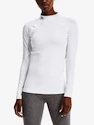 Tricou pentru femei Under Armour ColdGear Authentics Mockneck-WHT