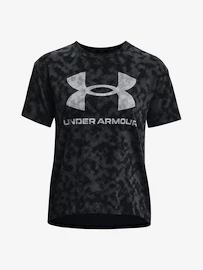 Tricou pentru femei Under Armour LOGO AOP HEAVYWEIGHT SS-BLK