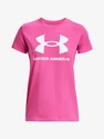 Tricou pentru femei Under Armour  SPORTSTYLE LOGO SS-PNK