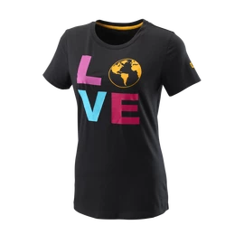 Tricou pentru femei Wilson Love Earth Tech Tee W Black