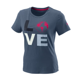 Tricou pentru femei Wilson Love Earth Tech Tee W China Blue