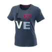 Tricou pentru femei Wilson  Love Earth Tech Tee W China Blue M