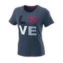 Tricou pentru femei Wilson  Love Earth Tech Tee W China Blue M