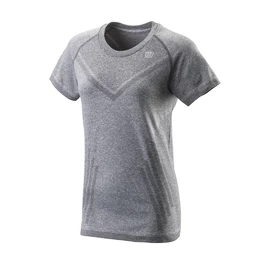 Tricou pentru femei Wilson Power Seamless Crew Dark Grey