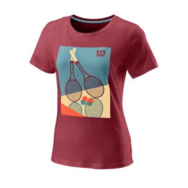 Tricou pentru femei Wilson Racket Duo Tech Tee W Earth