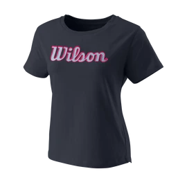 Tricou pentru femei Wilson Script Eco Cotton Tee W India Ink