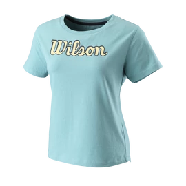 Tricou pentru femei Wilson Script Eco Cotton Tee W Reef