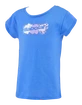 Tricou pentru fete Babolat  Exercise Cotton Tee Girl French Blue