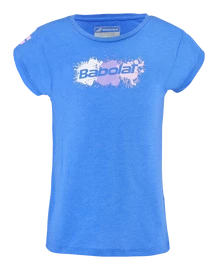 Tricou pentru fete Babolat Exercise Cotton Tee Girl French Blue