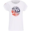 Tricou pentru fete Babolat  Exercise Cotton Tee Girl White