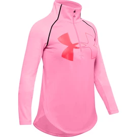 Tricou pentru fete Under Armour Tech Graphic Big Logo 1/2 Zip