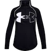 Tricou pentru fete Under Armour  Tech Graphic Logo Half Zip-BLK M