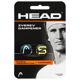 Vibrastop Head Zverev Dampener Blue/Yellow